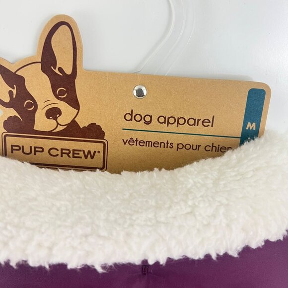 Pup Crew Dog Apparel Puffer Vest Pink Purple Size M NWt Winter Coat - Picture 5 of 5
